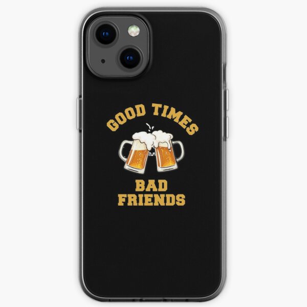 GOOD TIMES BAD FRIENDS Essential T-Shirt iPhone Soft Case RB1010 product Offical Bad Friends Merch