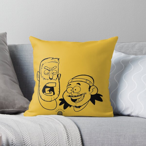 BAD FRIENDS PODCAST - BOBBY LEE - ANDREW SANTINO Throw Pillow RB1010 product Offical Bad Friends Merch