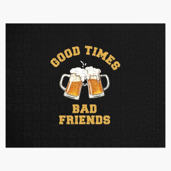 GOOD TIMES BAD FRIENDS Essential T-Shirt Jigsaw Puzzle RB1010 product Offical Bad Friends Merch