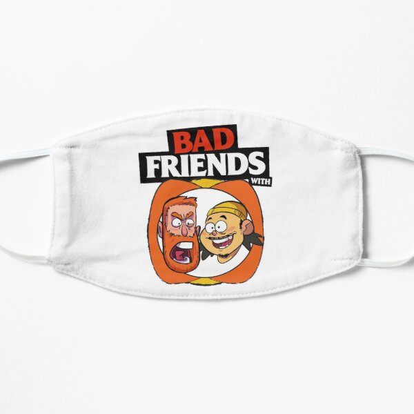BAD FRIENDS PODCAST - BOBBY LEE - ANDREW SANTINO Flat Mask RB1010 product Offical Bad Friends Merch