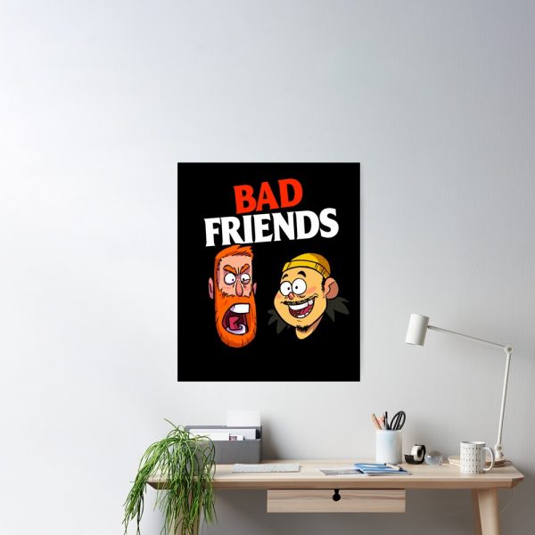 cpostermediumsquare product1000x1000.2 3 - Bad Friends Store