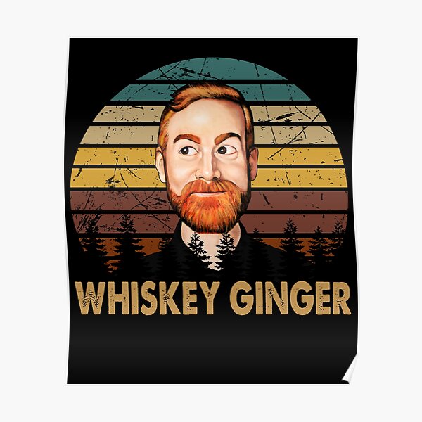 Andrew Santino Whiskey Ginger Retro Poster - Bad Friends Store